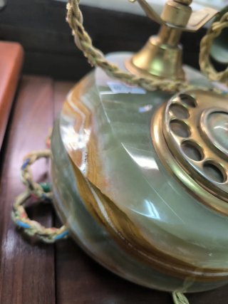 Teléfono Vintage Onix Dorado y Verde