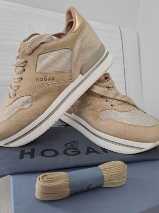 Scarpe Hogan Beige/Oro