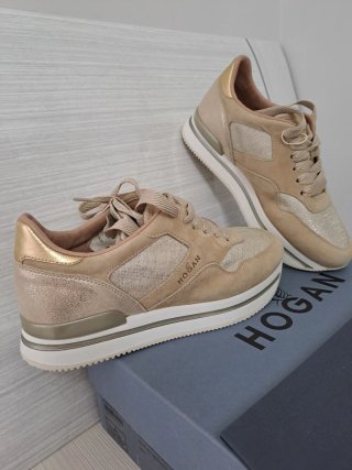 Scarpe Hogan Beige/Oro