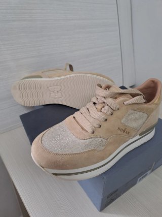Scarpe Hogan Beige/Oro