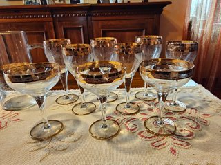 Servizio Bicchieri Murano Oro