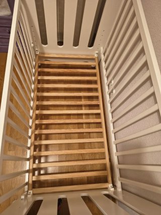 Cuna evolutiva Bebecar Trama blanca madera 120x60