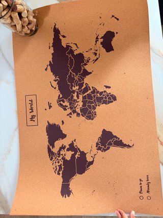 Mapa de Corcho Miss Wood Woody Map XL