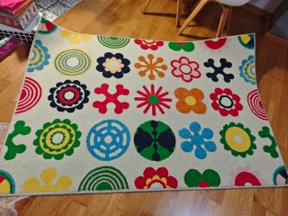 Alfombra IKEA multicolor