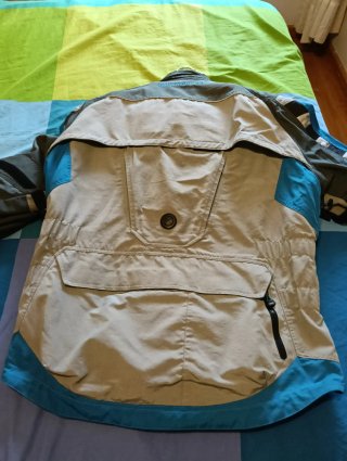 Chaqueta BMW Motorrad Aventura Beige/Azul/Gris