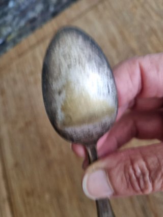 Cuchara antigua decorada