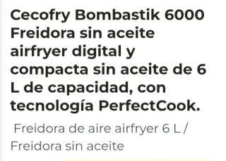 CECOFRY,MODELO BOMBASTIK 6000,MARCA CECOTEC,1700W