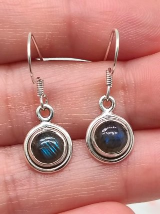 Pendientes Plata 925 y Labradorita