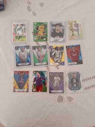 Lote de cartas de fútbol