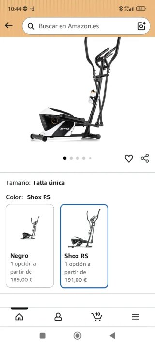 Bicicleta Elíptica Zipro Shox Doméstica