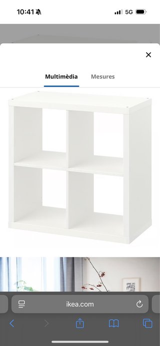 Estantería Kallax 4x4 blanca Ikea