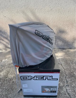 Casco Motocross O'Neal Blanco y Naranja