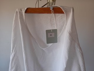 Camisa fluida blanca mujer