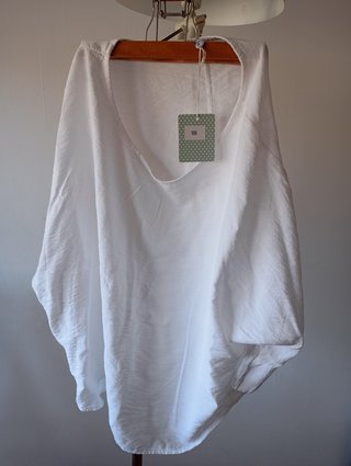 Camisa fluida blanca mujer