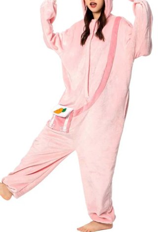 Pijama de conejo rosa