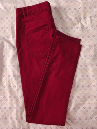 Pantalón slim IN EXTENSO rojo talla 38