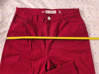 Pantalón slim IN EXTENSO rojo talla 38