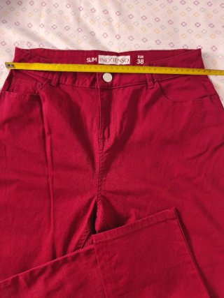 Pantalón slim IN EXTENSO rojo talla 38