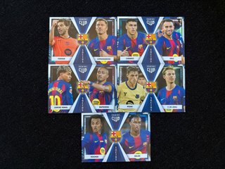 Lote 7 cromos Panini Club Socios FC Barcelona