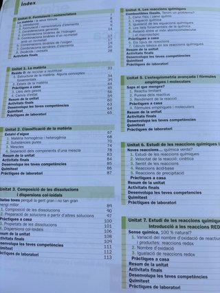 Química primero bachillerato