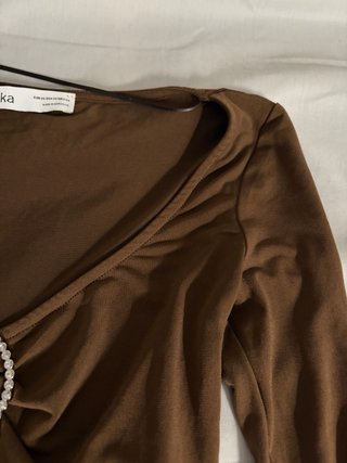 Top Bershka marrón