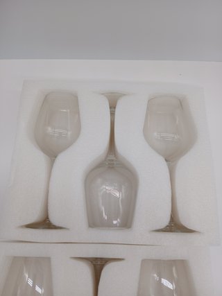 Amazon Basics Calici di Vino Bianco con Stelo, Set di 6 Pezzi, 341ml, Lavabili in Lavastoviglie
