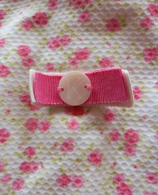 Vestido infantil estampado floral rosa