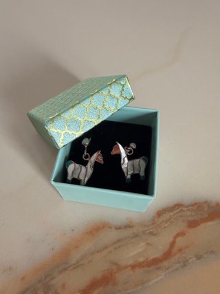 Pendientes Llamas Plata de Ley Artesanales