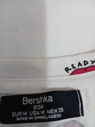 Camiseta Estampada Labios Talla Única