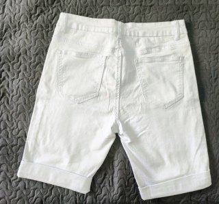 Pantalón corto blanco mujer