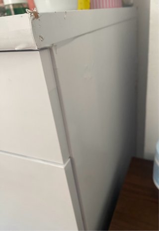 Cómoda blanca ancha