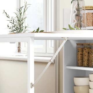 Mesa Plegable Blanca Estantería