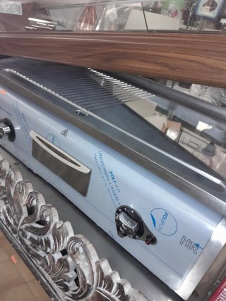 Plancha industrial de acero inoxidable
