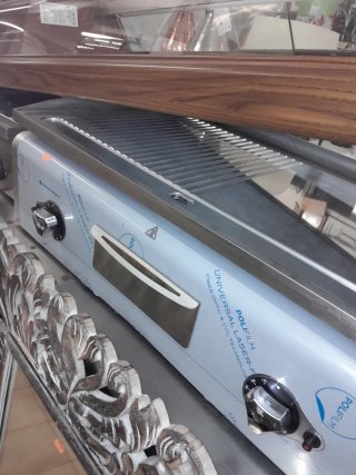 Plancha industrial de acero inoxidable