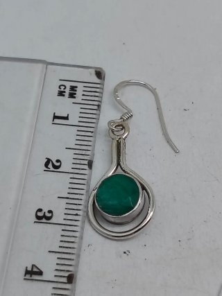 Pendientes Plata 925 y Esmeralda