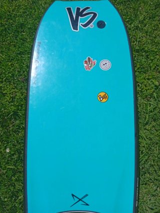 Tavola da bodyboard blu con pinne PrIDE vulcan
