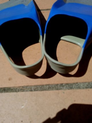 Tavola da bodyboard blu con pinne PrIDE vulcan