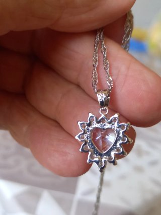 Collana Cuore Argento 925 Zirconi