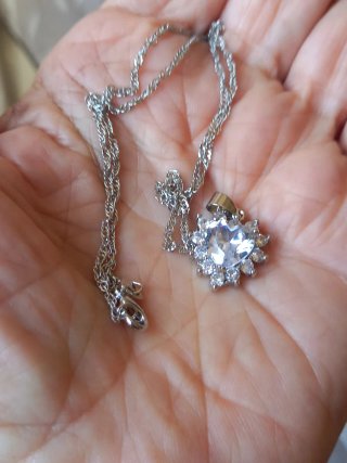 Collana Cuore Argento 925 Zirconi