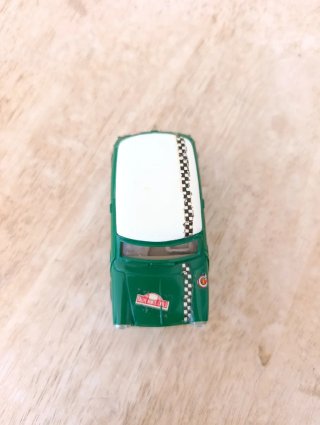 Scalextric mini Cooper Exin coche slot verde rally