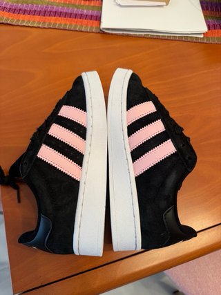 Adidas Campus Mujer Negro Rosa