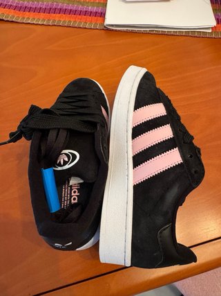 Adidas Campus Mujer Negro Rosa