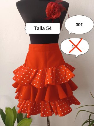 Falda flamenca Talla 54