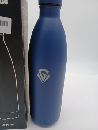 Bottiglia d'acqua HoneyHolly in acciaio inossidabile, 18/8, termica, senza BPA 1000 ml, termica, a prova di perdite, per palestra