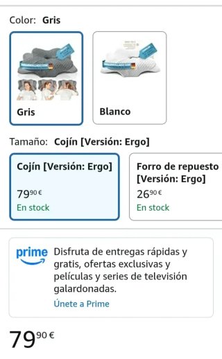 Almohada Cervical Ergonómica