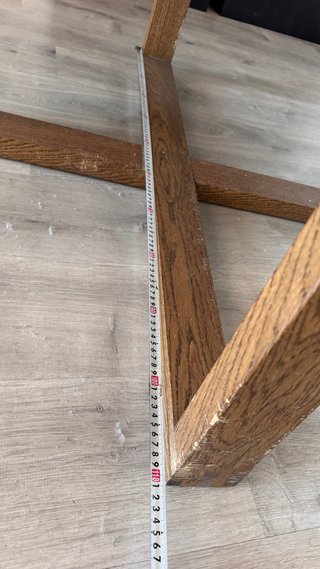 Mesa de salón redonda de madera 145cm