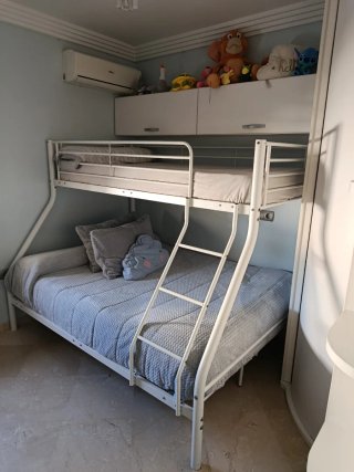 Cama litera blanca