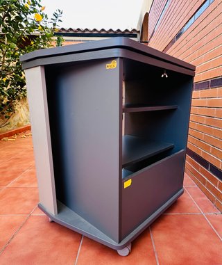 Mueble TV con ruedas y bandeja giratoria