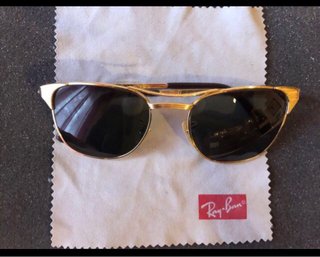 Occhiali Ray-Ban Signet Vintage Oro Nero