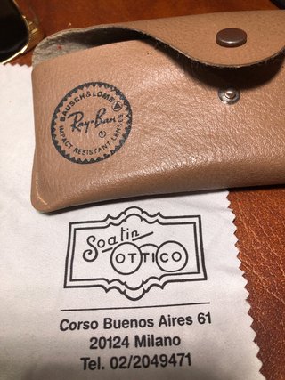 Occhiali Ray-Ban Signet Vintage Oro Nero